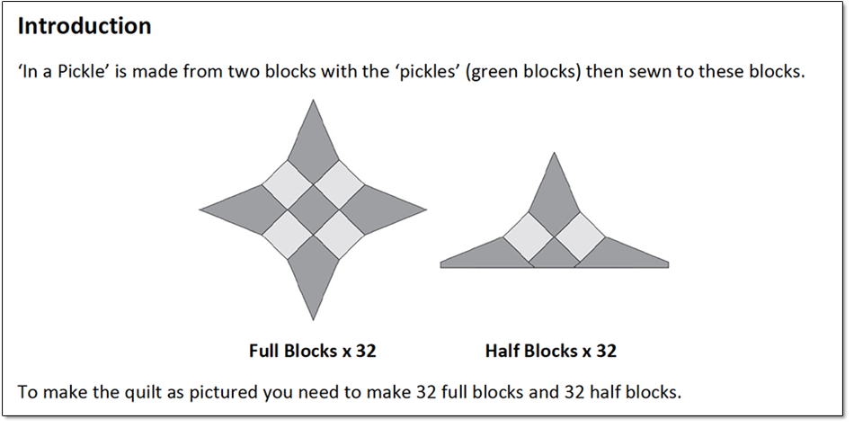 In A Pickle Pattern Corrections